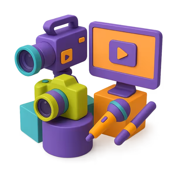 Imagine reprezentativă pentru categoria de joburi Foto & Video – proiecte de editare, filmare și creare de conținut vizual pe Skill8